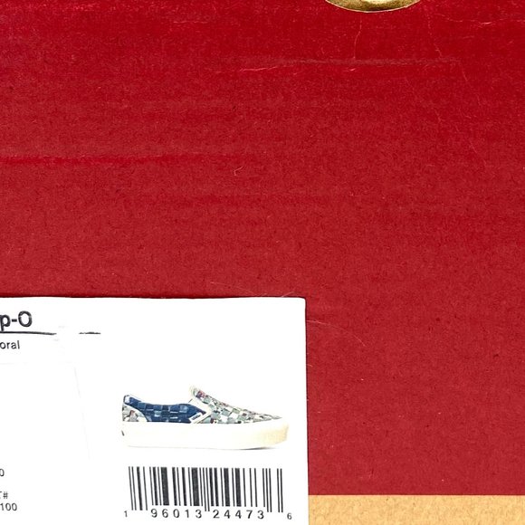 VANS Classic Slip On Shoes Women's Woven Denim Platform Canvas Blue VN0A7Q5RB12 - Picture 7 of 8